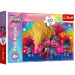 Trefl Пъзел Trefl от 60 части - Приятелски Тролчета (17386) - baby