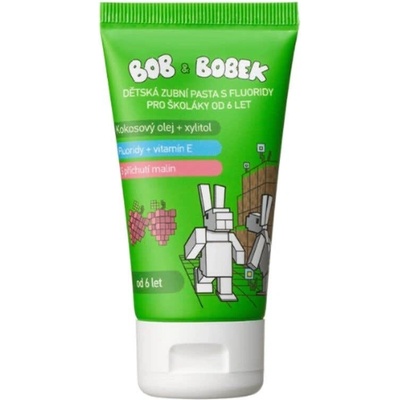 Bob a Bobek KRAFT Fakt husté čistenie Zubná pasta pre školákov 6+ 50 ml