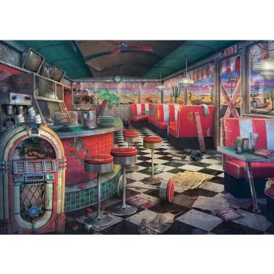 Ravensburger - Puzzle Abandoned Places: Decaying Diner - 1 000 piese
