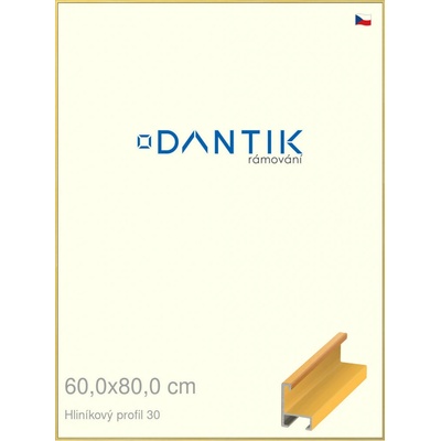 DANTIK rám na obraz 60 x 80 Dýha barevná žlutá