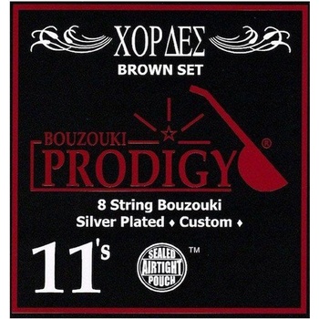 Prodigy Brown Silver Custom, Струни за бузуки 11-28 (PDG-BROWN)