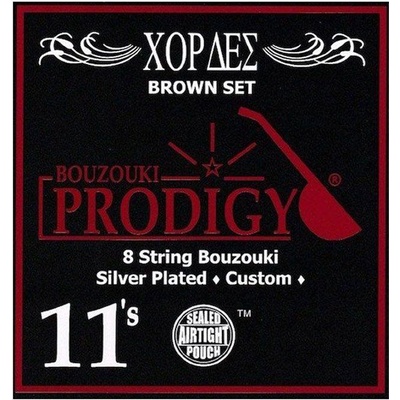 Prodigy Brown Silver Custom, Струни за бузуки 11-28 (PDG-BROWN)