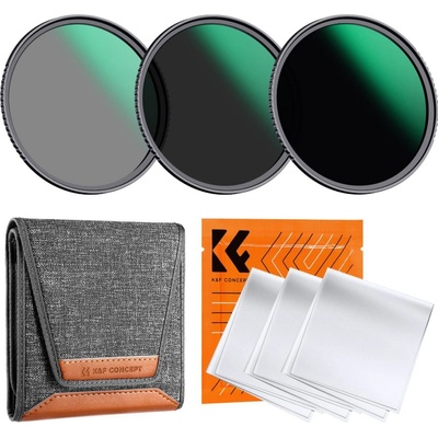 K&F Concept Professional Lens Kit ND 8x ND 64x ND 1000x 62 mm