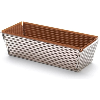 de Buyer Forma na pečení 3215.26 nerezová perforovaná obdélníková 26x10,3x7,2cm