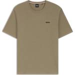 Boss Тениска Boss Mens BOSS Bodywear Waffle T-Shirt with Structured Design - Open Brown 245