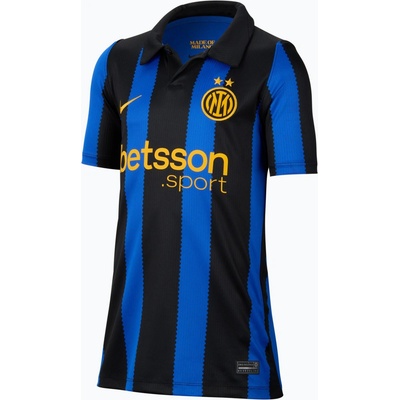 Nike Inter Milan Dri-Fit Stadium Home Lyon Blue/Black/University Gold dětské