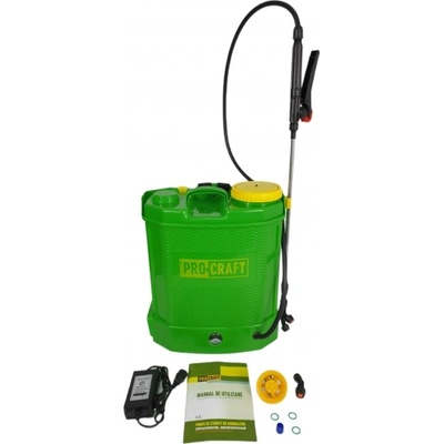 Procraft AS12L Акумулаторна пръскачка 12 л. PROCRAFT, 12V/8Ah, 3 вида дюзи