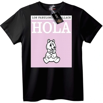 NOONEBRAND Тениска HOLA Мечка - M, Black