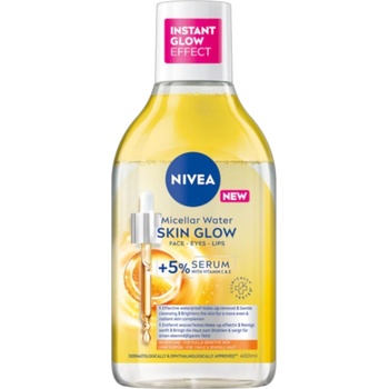 Nivea мицеларна вода, Skin Glow, 400мл
