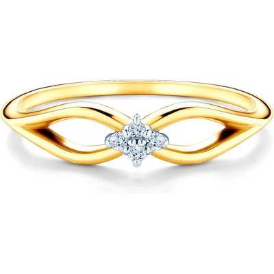 SAVICKI Годежен пръстен savicki: двуцветно злато. диаманти