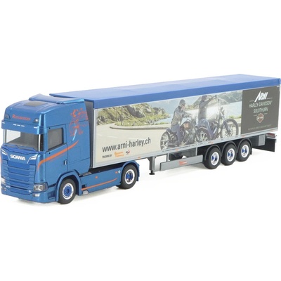 Herpa Scania CS20 HD s návěsem Harley Davidson 1:87