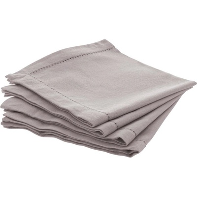 Atmosphera Bavlněné ubrousky CHAMBRAY šedé 4ks 40x40cm