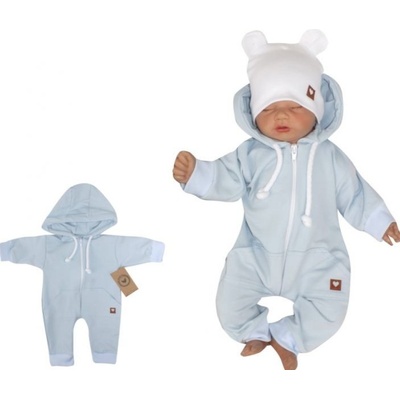 Z&Z Dětský teplákový overálek s kapucí sv.modrý – Zboží Dáma