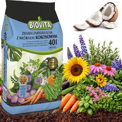 Univerzálny substrát s kokosovým vláknom PREMIUM Biovita 40 L