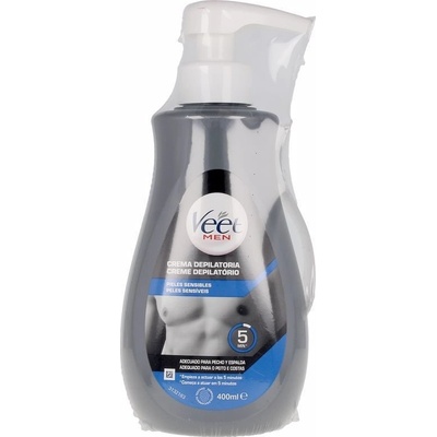 Veet Men krém na odstranění chloupků na těle Jemná pokožka 400 ml
