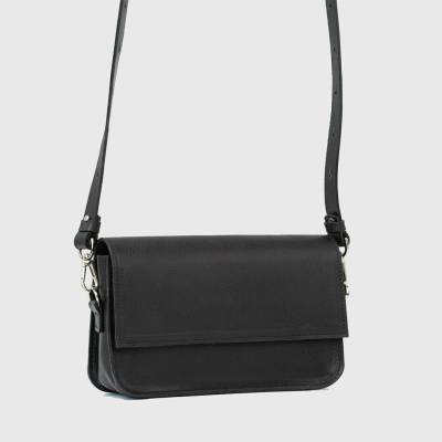 Luxusní kožená kabelka přes rameno Curie Black Edition Black