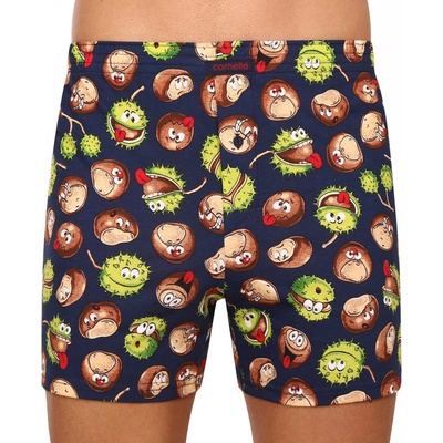 Cornette bavlněné trenky classic s obrázky 001 130 navy kaštany – Zboží Dáma