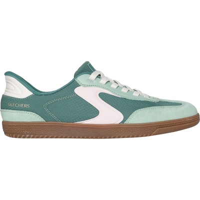 Skechers Дамски маратонки Skechers Duraleather & Suede Overlay Bungee Low-Top Trainers Womens - Mint