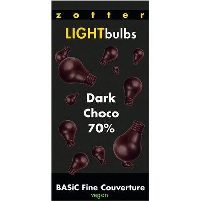 Zotter Couverture hořká 70% v žárovkách 1000 g