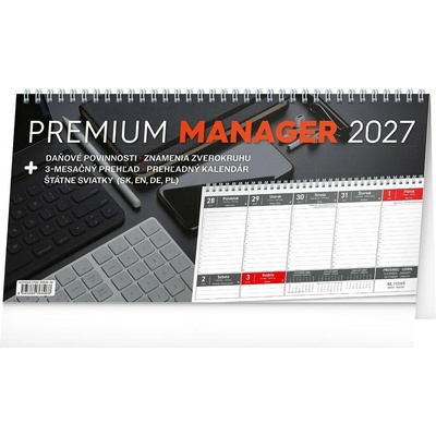 NOTIQUE stolový Premium Manager 32 × 16 cm 2027