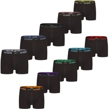 Lee Cooper černé (LCUBOX10P06-1948379) 10 PACK pánské boxerky