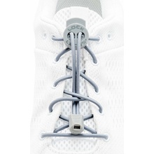 Lock Laces gumové solid šedé
