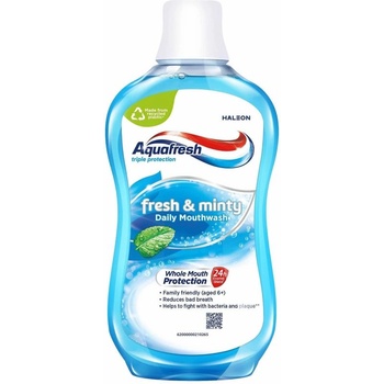 AQUAFRESH Fresh & Minty Вода за уста 500 мл (AQFRMIAQUA)