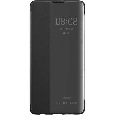 Huawei Оригинален калъф за Huawei P30, Flip View Cover, Черен