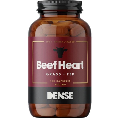 Dense Говеждо сърце 500 mg 180 капсули | Dense (315266 (1005) DNS)