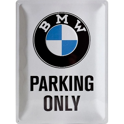Plechová cedule BMW Parking Only velká