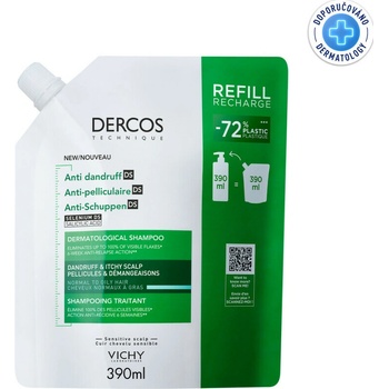 Vichy Dercos DS šampon proti lupům pro normální a mastné vlasy 390 ml