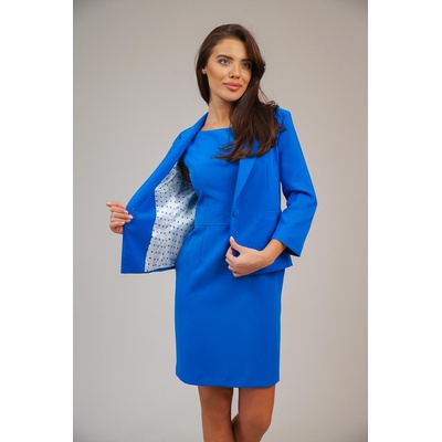 Radek's collection Дамско сако със подплата в цвят морско синьо 42204-404