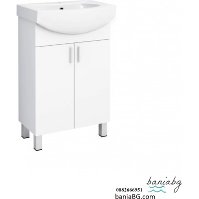 Inter Ceramic Долен стоящ pvc шкаф за баня icp 5535 + 4255