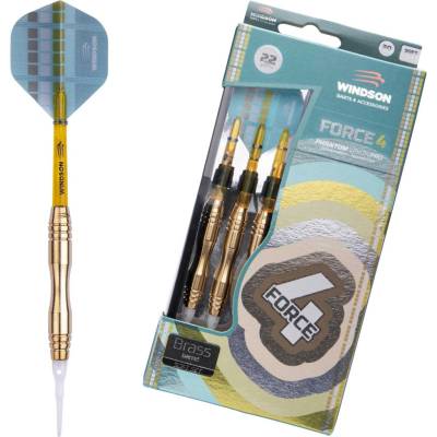 Softové šipky Windson FORCE4 20 G Zlatá,Světle modrá,Žlutá