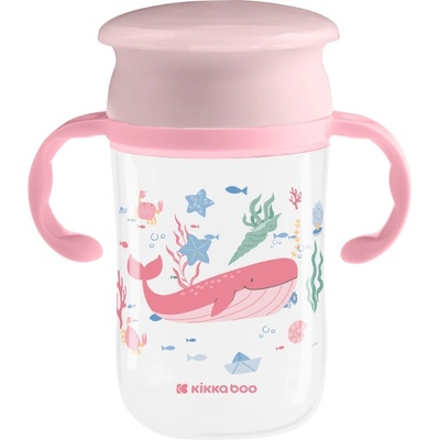 KikkaBoo Неразливаща се чаша Kikkaboo - Deep Sea, 360°, 300 ml, Pink (31302030068)