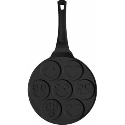 BERLINGERHAUS Lívanečník s titanovým povrchem Smajlíci 26 cm Matte Black Collection BH-7791