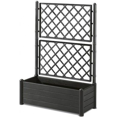 STEFANPLAST Kvetináč, vyvýšený záhon s mriežkou ITALIA 100x43x142cm antracit