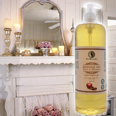 Sara Beauty Spa masážny olej jablko - škorica 1000 ml