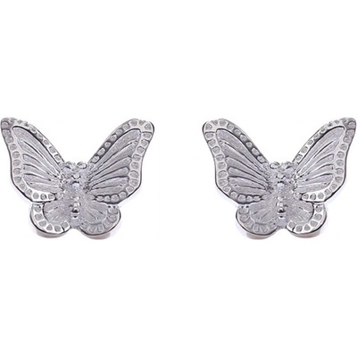 Silenti Jewelry Сребърни обеци "Пеперуда