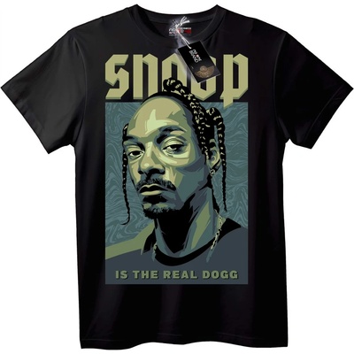 NOONEBRAND Тениска Snoop Dogg Истинско Куче - 2XL, Black
