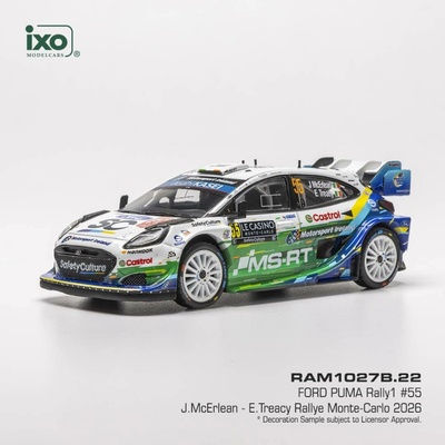 Ford Puma Rally1 Rallye Monte Carlo 2026 55 McErLean TreacyIXO 1:43