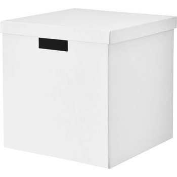 Ikea TJENA Papírová krabice s víkem 30x30x30 cm bílá