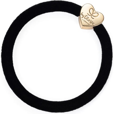 By Eloise London Velvet Gold Heart Ластик за коса