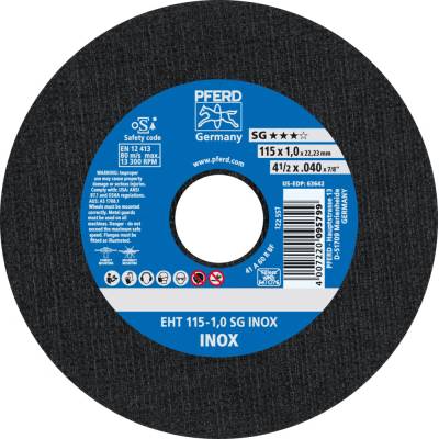 Pferd rezný kotúč 115 x 1,0 x 22,23 mm 61340416