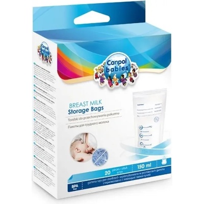 Canpol Торбички за съхранение на кърма Canpol, 20 броя (70/001c)