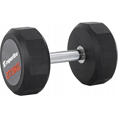 inSPORTline Činky potažené/pogumované pevné 1 x 27,5 kg