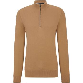 HUGO BOSS Блуза Boss Ebrando-P Quarter-Zip Sweater - Beige