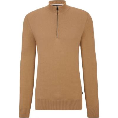 HUGO BOSS Блуза Boss Ebrando-P Quarter-Zip Sweater - Beige