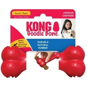 KONG Goodie Bone Small - играчка за куче от гума - САЩ - KB31E