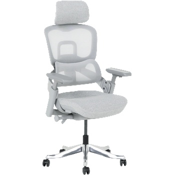 Ергономичен стол lyon - сив (3520611)